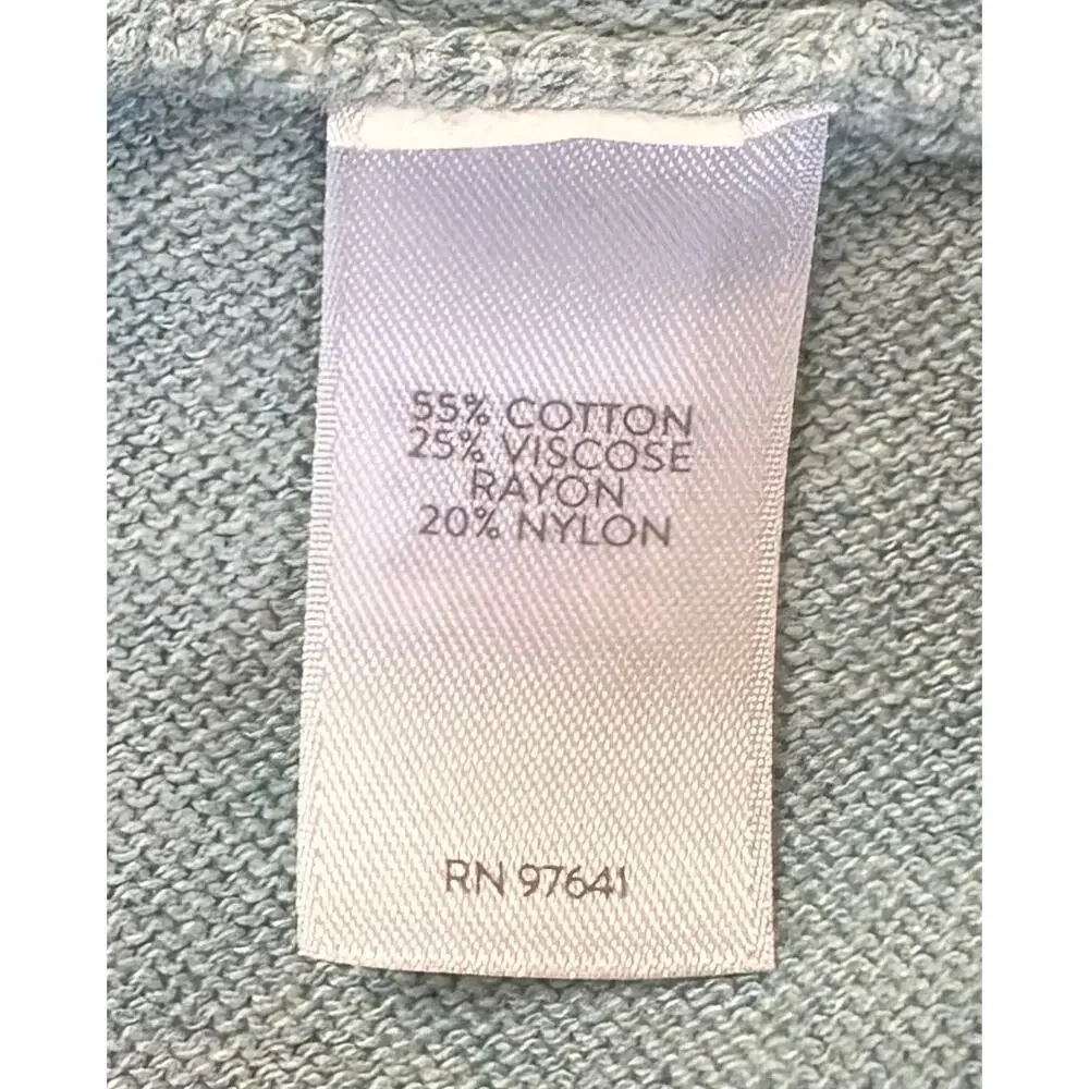 2/$30 J. Jill Wrap Sweater Lucite Heather Blue Green Size L